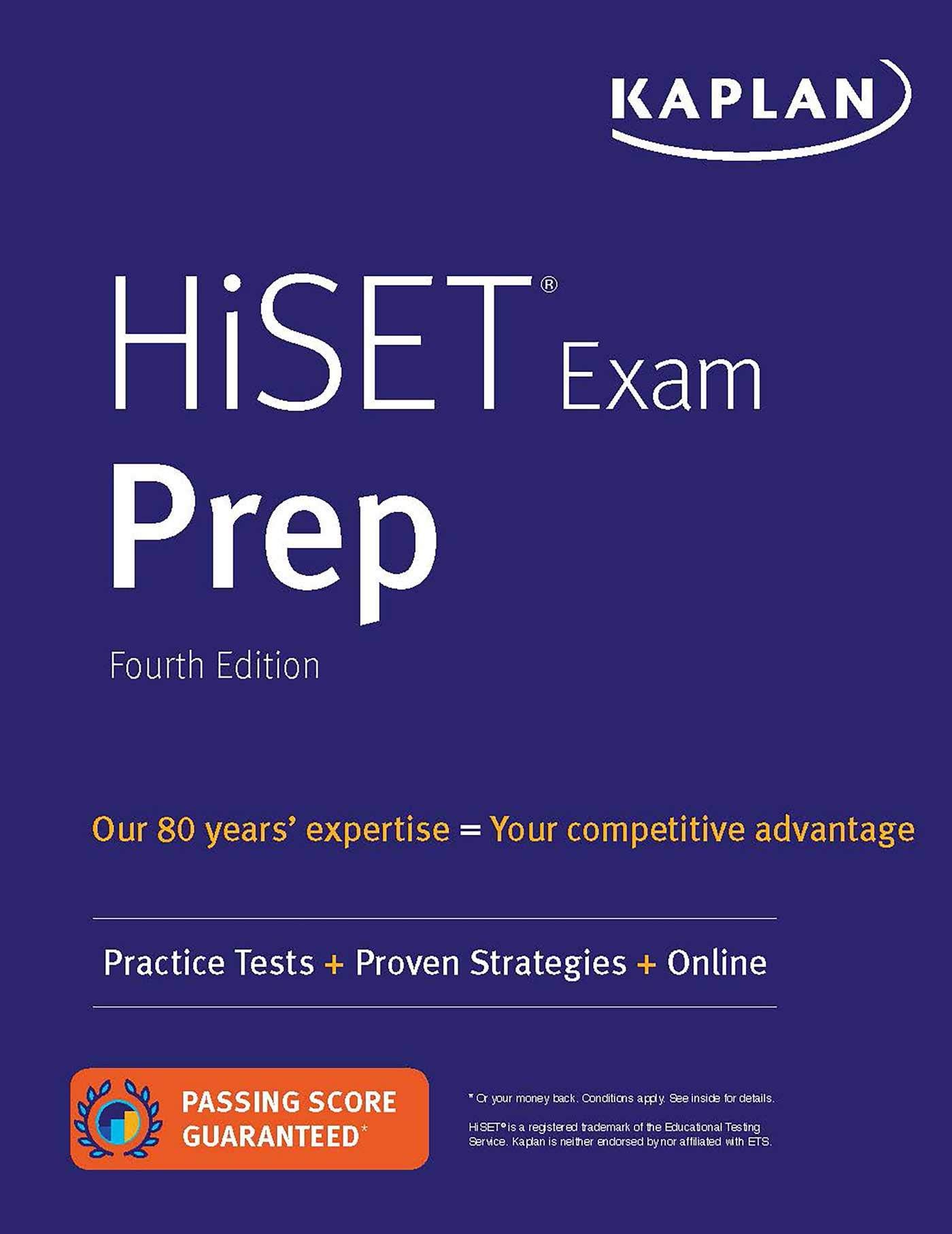 HiSET Exam Prep: Practice Tests + Proven Strategies + Online (Kaplan Test Prep)