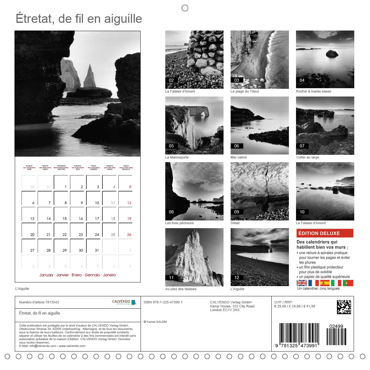 Etretat, de fil en aiguille 2020: Un voyage poetique au pied des falaises d'Etretat (Calvendo Places) (French Edition)