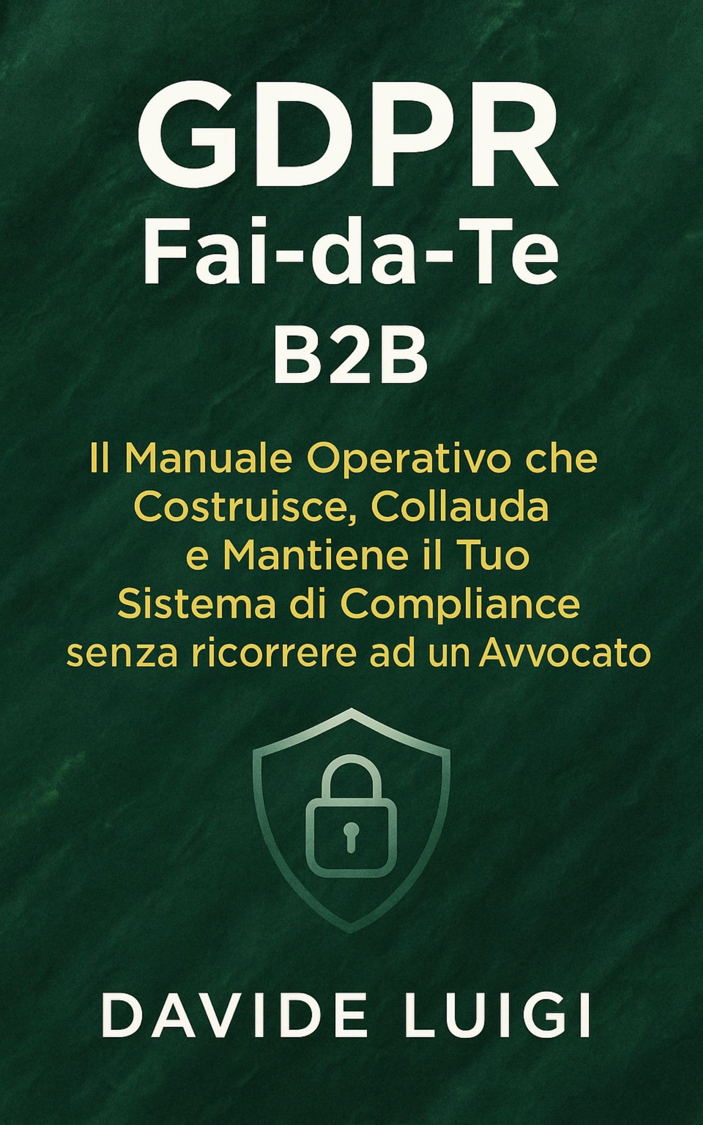 GDPR Fai-da-Te B2B: Il Manuale Operativo che Costruisce, Collauda e Mantiene il Tuo Sistema di Compliance senza ricorrere ad un Avvocato (ESSERE MANAGER) (Italian Edition)