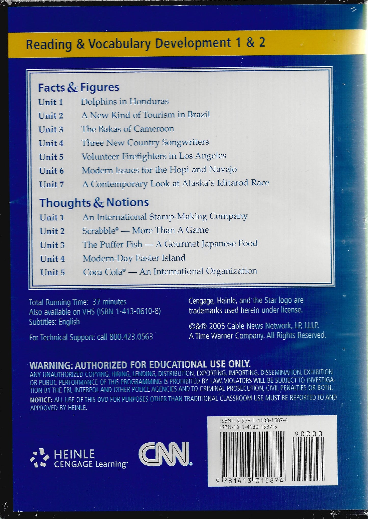 Facts & Figures, 4th Edition / Thoughts & Notions, 2nd Edition CNN Video on DVD