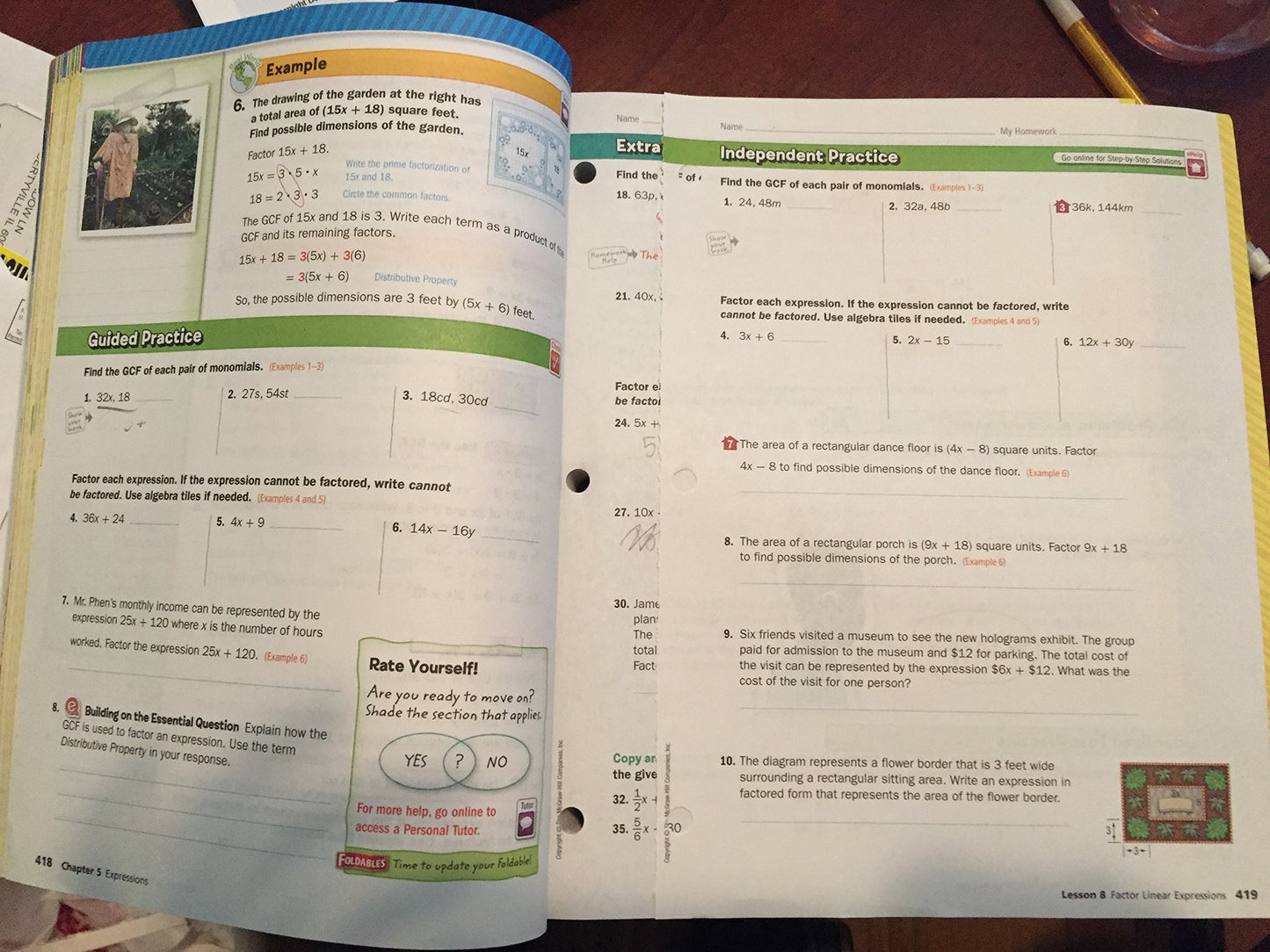 Glencoe Math, Course 2, Student Edition, Volume 2 (MATH APPLIC & CONN CRSE)