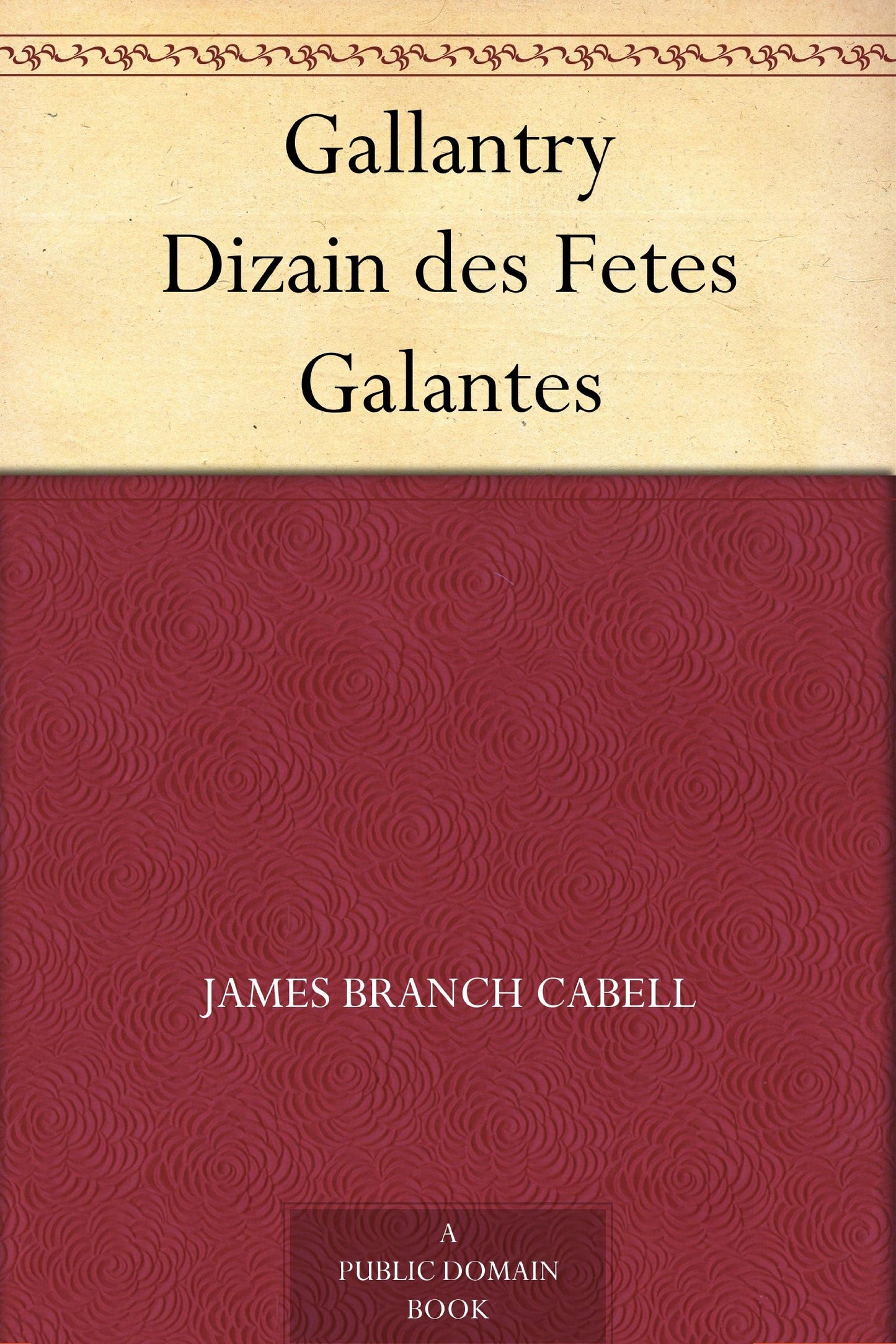 Gallantry Dizain des Fetes Galantes