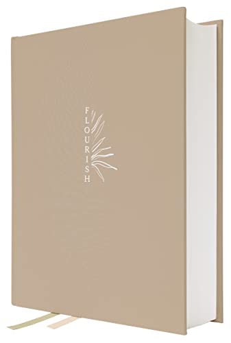 Flourish: The NIV Bible for Women, Cloth over Board, Cream, Comfort Print