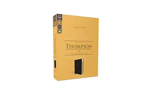 KJV, Thompson Chain-Reference Bible, European Bonded Leather, Black, Red Letter, Comfort Print