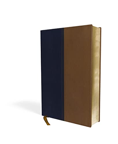 NIV, KJV, Parallel Bible, Large Print, Leathersoft, Navy/Tan: The World's Two Most Popular Bible Translations Together