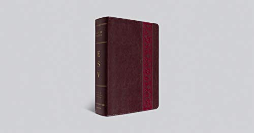 ESV Study Bible, Large Print (TruTone, Mahogany, Trellis Design, Indexed)