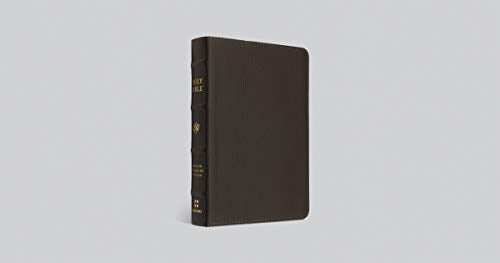 ESV Large Print Compact Bible, Red Letter (Buffalo Leather, Deep Brown): Holy Bible, English Standard Version