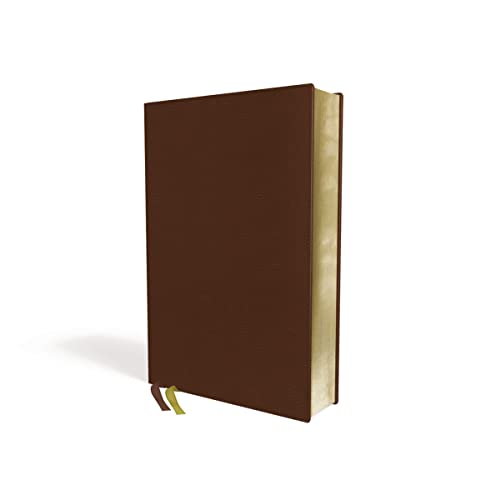 KJV, Thompson Chain-Reference Bible, Genuine Leather, Calfskin, Brown, Red Letter, Comfort Print