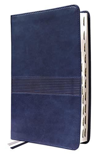 NIV, Student Bible, Personal Size, Leathersoft, Navy, Thumb Indexed, Comfort Print