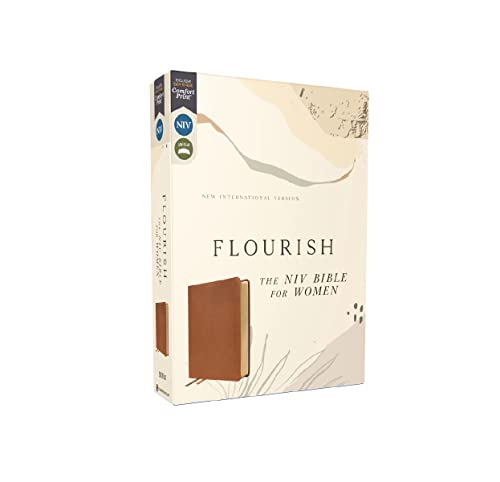 Flourish: The NIV Bible for Women, Leathersoft, Brown, Comfort Print