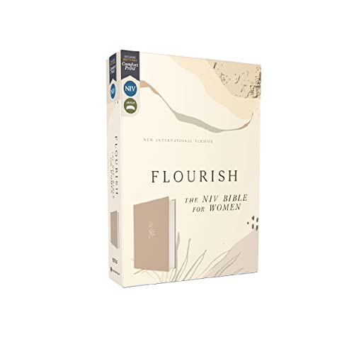 Flourish: The NIV Bible for Women, Cloth over Board, Cream, Comfort Print