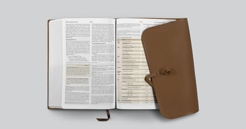 ESV Student Study Bible (Natural Leather, Brown, Flap with Strap): Holy Bible, English Standard Version