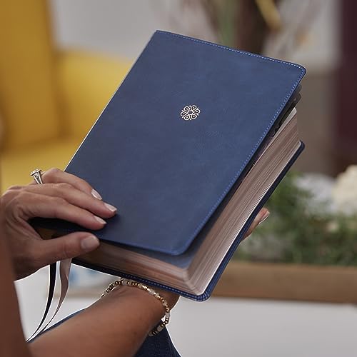 KJV, The Woman's Study Bible, Blue Leathersoft, Red Letter, Full-Color Edition, Comfort Print: Receiving God's Truth for Balance, Hope, and Transformation