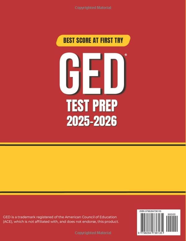 GED TEST PREP: The Complete Study Guide to Master All GED Subjects and Achieve Your Best Score | Includes 10 Full-Length Practice Tests + EXTRA Weekly Exams | Ideal for Adults, Students & ESL Learners