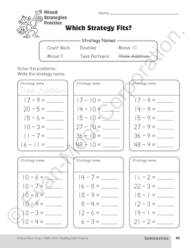 Evan-Moor Building Math Fluency, Grade 3