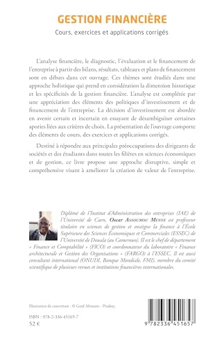 Gestion financière: Cours, exercices et applications corrigés (French Edition)