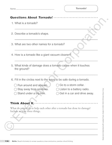 Evan-Moor Read and Understand with Leveled Texts, Grade 3
