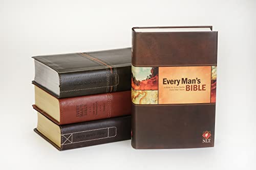 Every Man's Bible NLT (LeatherLike, East–West Grey)