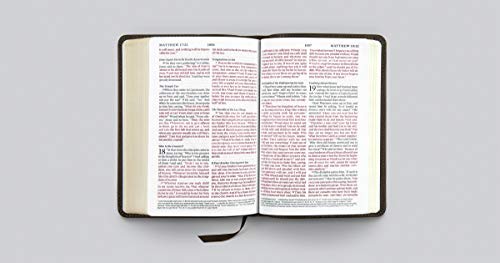 ESV Large Print Compact Bible, Red Letter (Buffalo Leather, Deep Brown): Holy Bible, English Standard Version