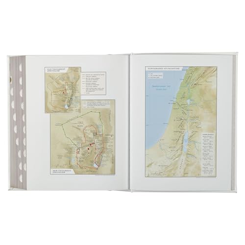 NLT Family Heritage Bible, Large Print Family Heirloom Devotional Bible for Study, New Living Translation Holy Bible Vegan Leather Hardcover, ... Content, White (NLT Family Heritage Editions)