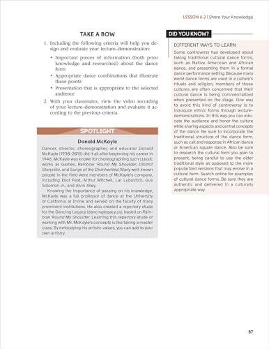 Experiencing Dance: From Student to Dance Artist