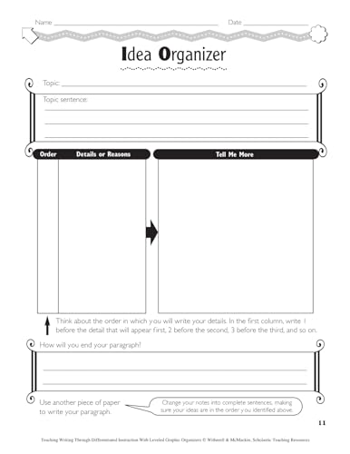 Teaching Writing Through Differentiated Instruction With Leveled Graphic Organizers (Teaching Strategies)