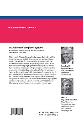 Management komplexer Systeme: Konzepte für die Bewältigung von Intransparenz, Unsicherheit und Chaos (German Edition)