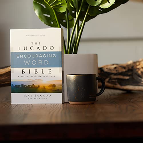 NIV, Lucado Encouraging Word Bible, Leathersoft, Blue, Comfort Print: Holy Bible, New International Version