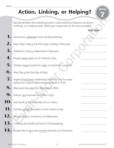 Grammar and Punctuation, Grade 5