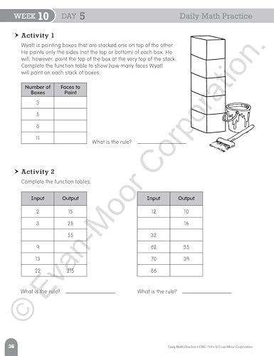 Evan-Moor Daily Math Practice, Grade 5