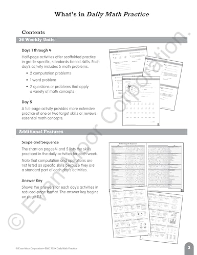 Evan-Moor Daily Math Practice, Grade 4