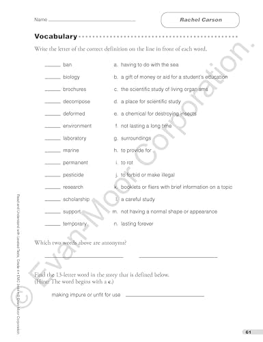 Evan-Moor Read and Understand with Leveled Texts, Grade 4