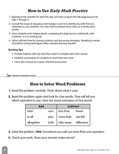 Evan-Moor Daily Math Practice, Grade 2