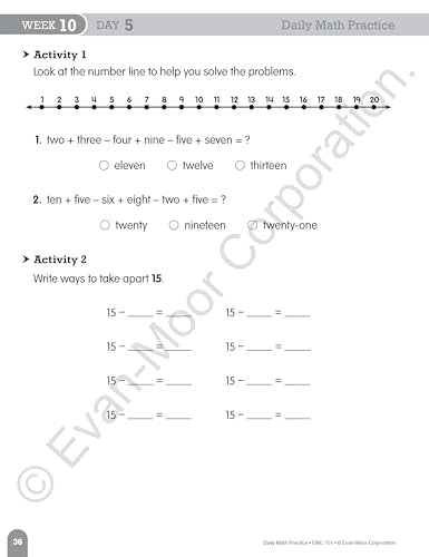 Evan-Moor Daily Math Practice, Grade 2