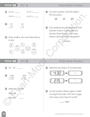 Evan-Moor Daily Math Practice, Grade 3