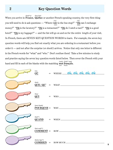 FRENCH in 10 minutes a day BOOK + AUDIO: Language course for beginning and advanced study. Includes Workbook, Flash Cards, Sticky Labels, Menu Guide, ... Grammar. Bilingual Books, Inc. (Publisher)