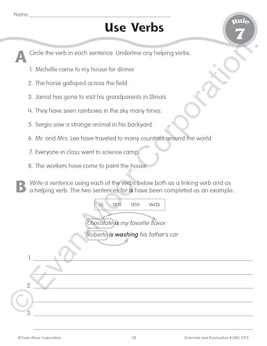 Grammar and Punctuation, Grade 5