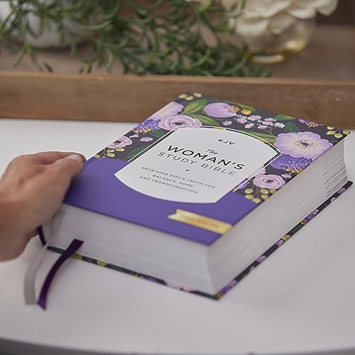 KJV, The Woman's Study Bible, Hardcover, Red Letter, Full-Color Edition, Comfort Print: Receiving God's Truth for Balance, Hope, and Transformation