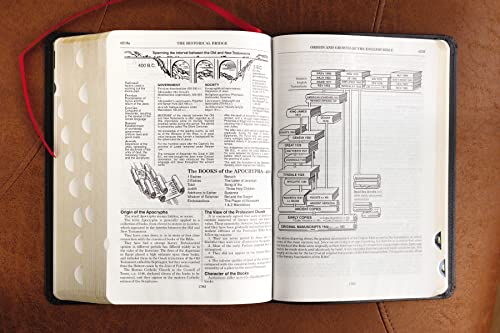 ESV, Thompson Chain-Reference Bible, Bonded Leather, Black, Red Letter, Thumb Indexed