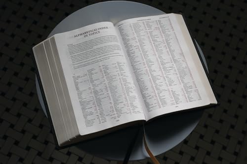 ESV, Thompson Chain-Reference Bible, Large Print, Leathersoft, Black, Red Letter