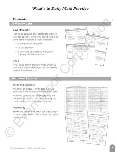 Evan-Moor Daily Math Practice, Grade 5