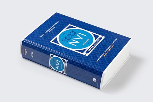 NVI, Biblia de Estudio actualizada, Revisión 2022, Letra grande, Tapa Dura, Interior a color, Palabras de Jesús en Rojo, Comfort Print (NIV Study Bible, Fully Revised Edition) (Spanish Edition)