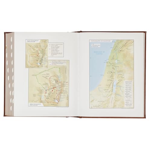 NLT Family Heritage Bible, Large Print Family Heirloom Devotional Bible for Study, New Living Translation Holy Bible Vegan Leather Hardcover, ... Content, Brown (NLT Family Heritage Editions)