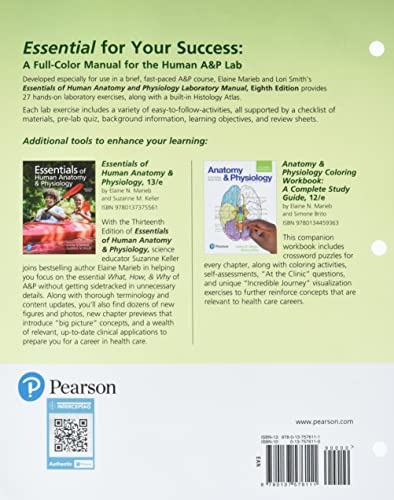 Essentials of Human Anatomy & Physiology Laboratory Manual