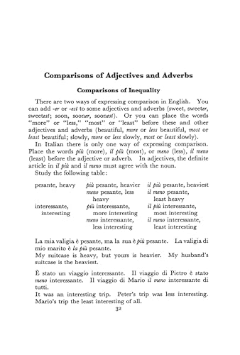 Essential Italian Grammar: All The Grammer Really Needed For Speech And Comprehension (Dover Language Guides Essential Grammar)