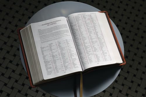 ESV, Thompson Chain-Reference Bible, Genuine Leather, Calfskin, Tan, Red Letter