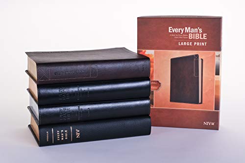 Every Man's Bible NIV, Large Print, TuTone (LeatherLike, Black/Tan)