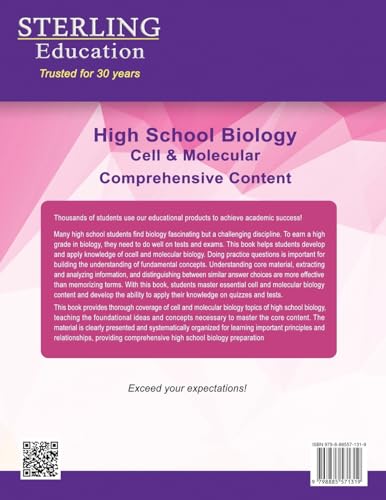High School Biology: Comprehensive Content for Cell & Molecular Biology (High School STEM Series)