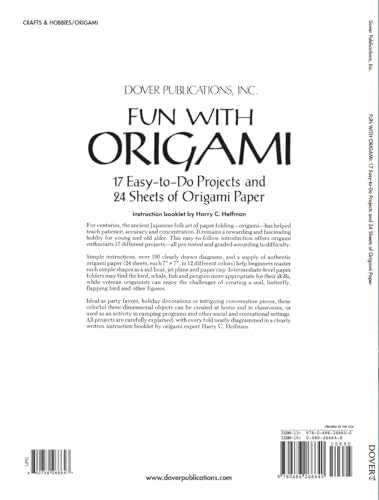 Fun with Origami: 17 Easy-to-Do Projects and 24 Sheets of Origami Paper (Dover Crafts: Origami & Papercrafts)