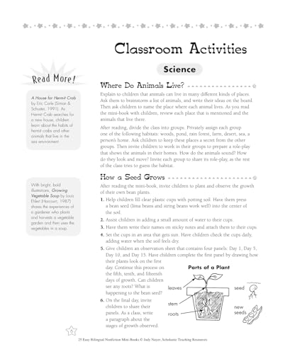 25 Easy Bilingual Nonfiction Mini-Books: Easy-to-Read Reproducible Mini-Books in English and Spanish That Build Vocabulary and Fluency―and Support the Social Studies and Science Topics You Teach